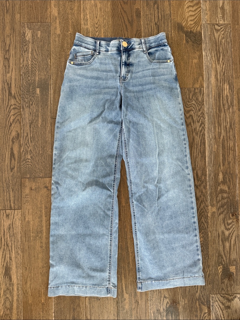 NWOT Wit & Wisdom Wide Leg High-Rise Jeans with elastic waist - Picture 3 of 4